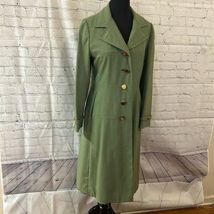 1960s VINTAGE VOYAGER GREEN YOUTHCRAFT TRENCHCOAT UNION MADE